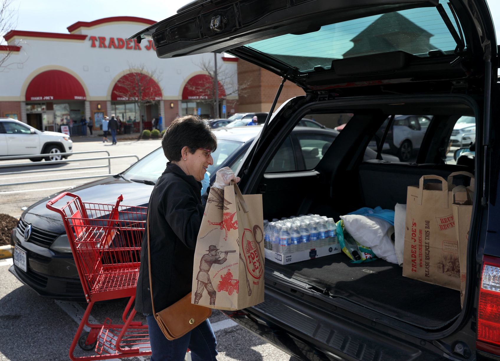 Grocery shopping during coronavirus pandemic